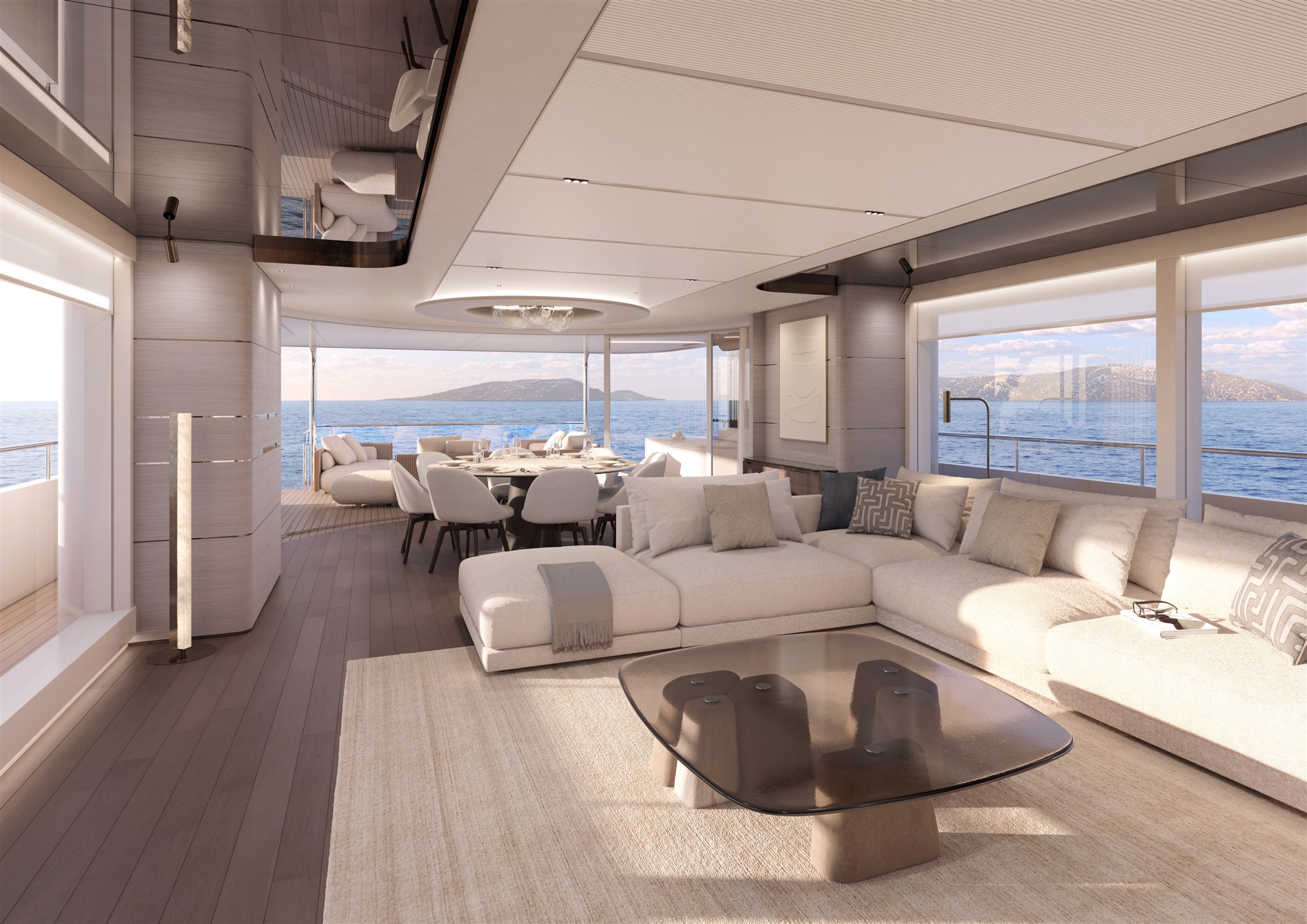 Interieur afbeelding van de Princess Yachts Odyssey 108